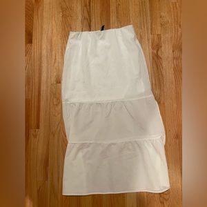 H&M White Maxi Skirt